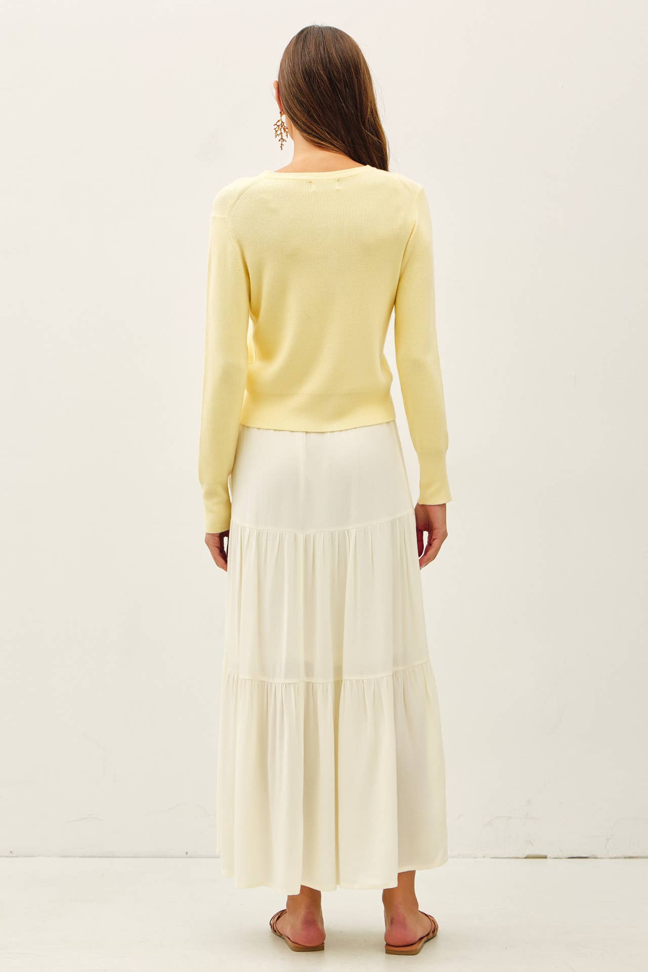 Be Cool - SMOCKED WAIST TIERED MAXI SKIRT