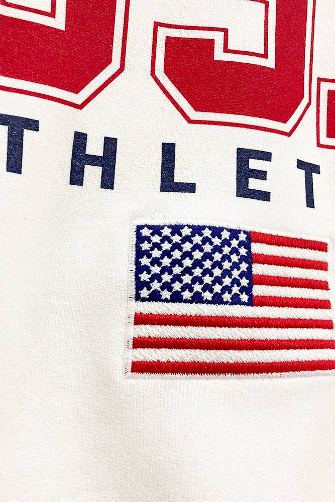 Sweet Claire - USA Athletics Embroidered Sweatshirt