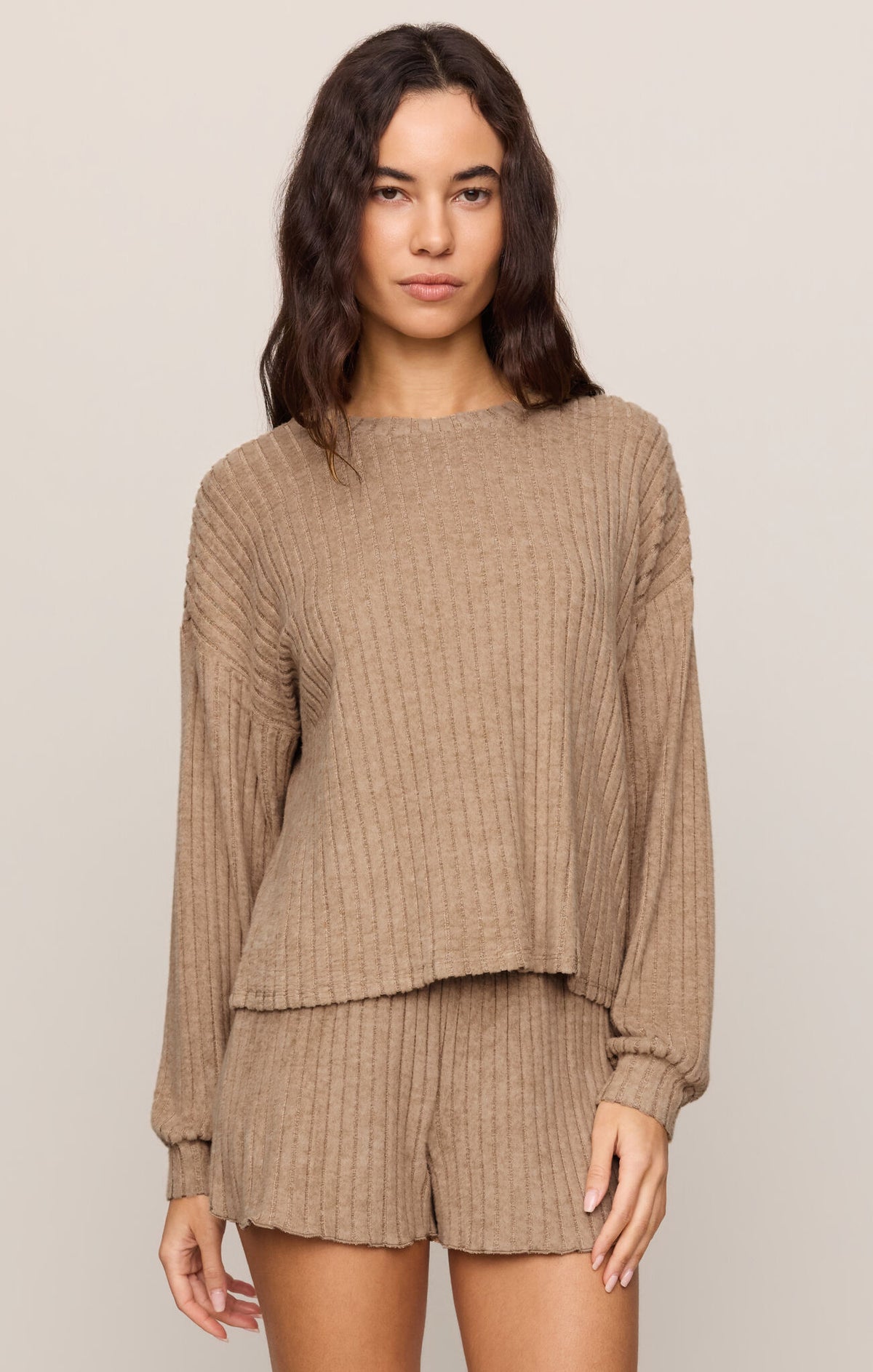 Z Supply - Daydream Rib Long Sleeve Top