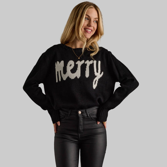Panache Apparel Co. - Black Merry Sweater