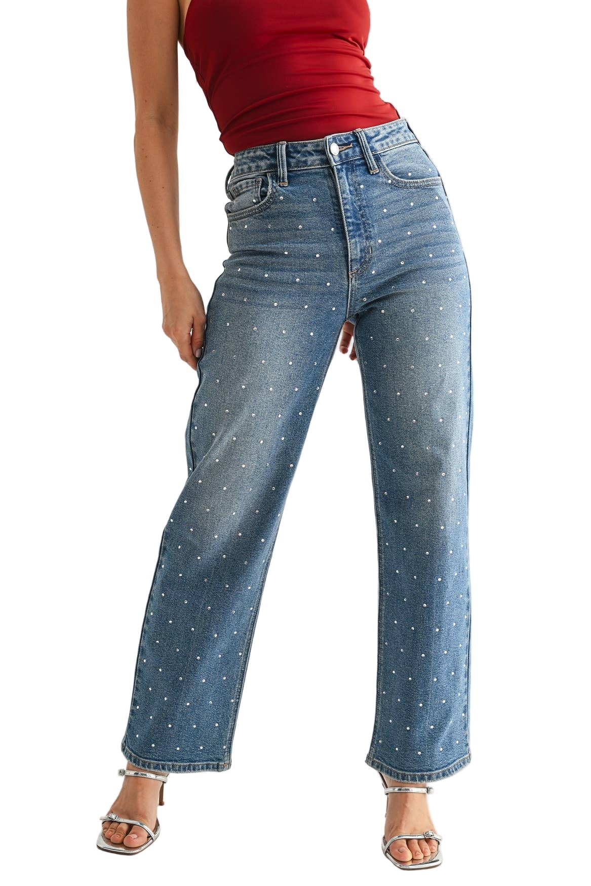 JBD - Rhinestone Vintage Straight Leg Jean