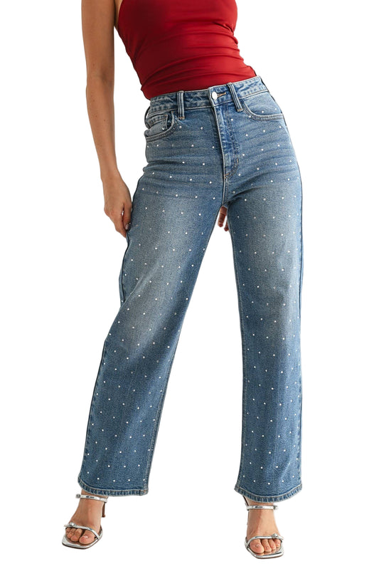 JBD - Rhinestone Vintage Straight Leg Jean