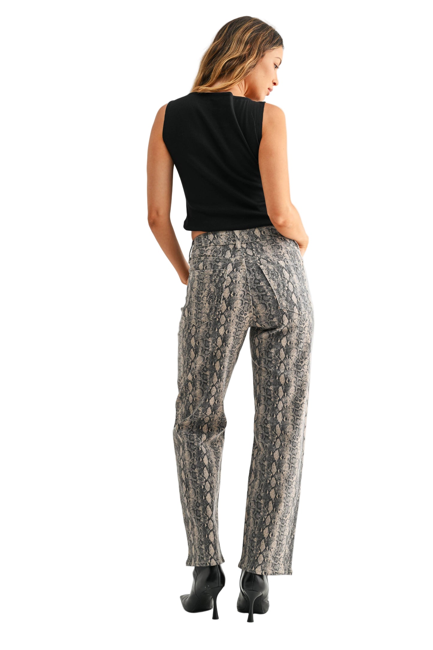 JBD -Snake Pattern Vintage Straight