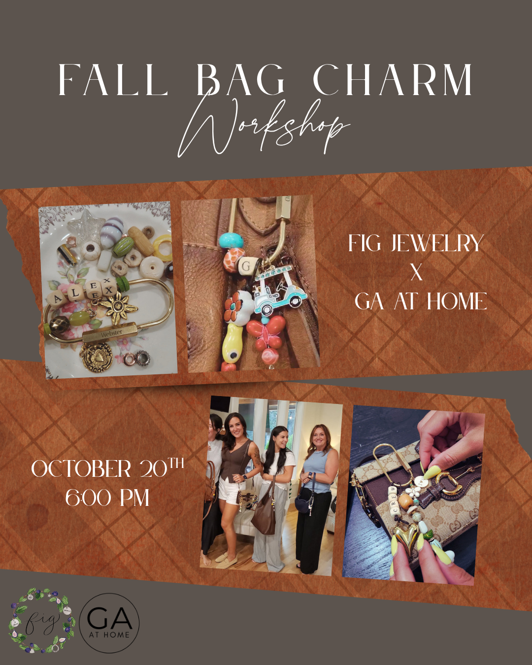 Fall Bag Charm Workshop