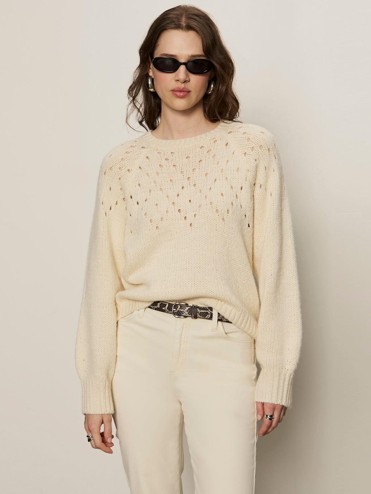 Sanctuary - Femme Openwork Sweater
