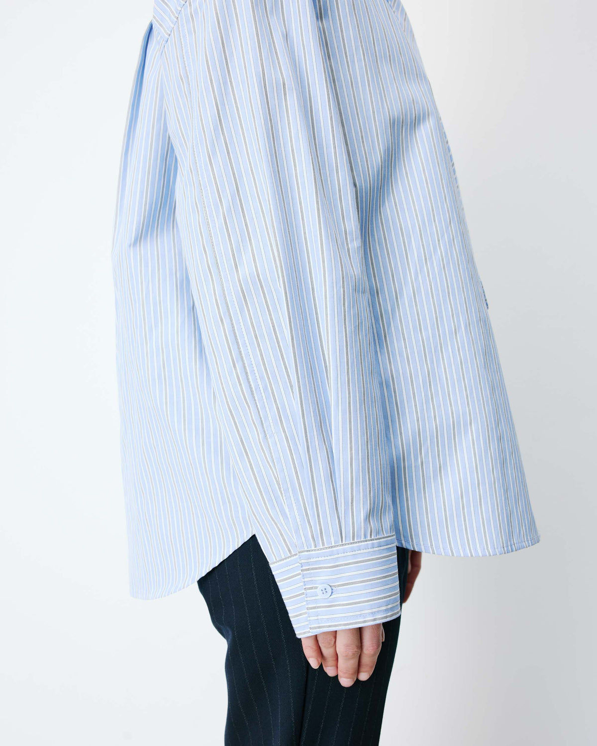 Grace & Mila Striped Shirt With Tie
