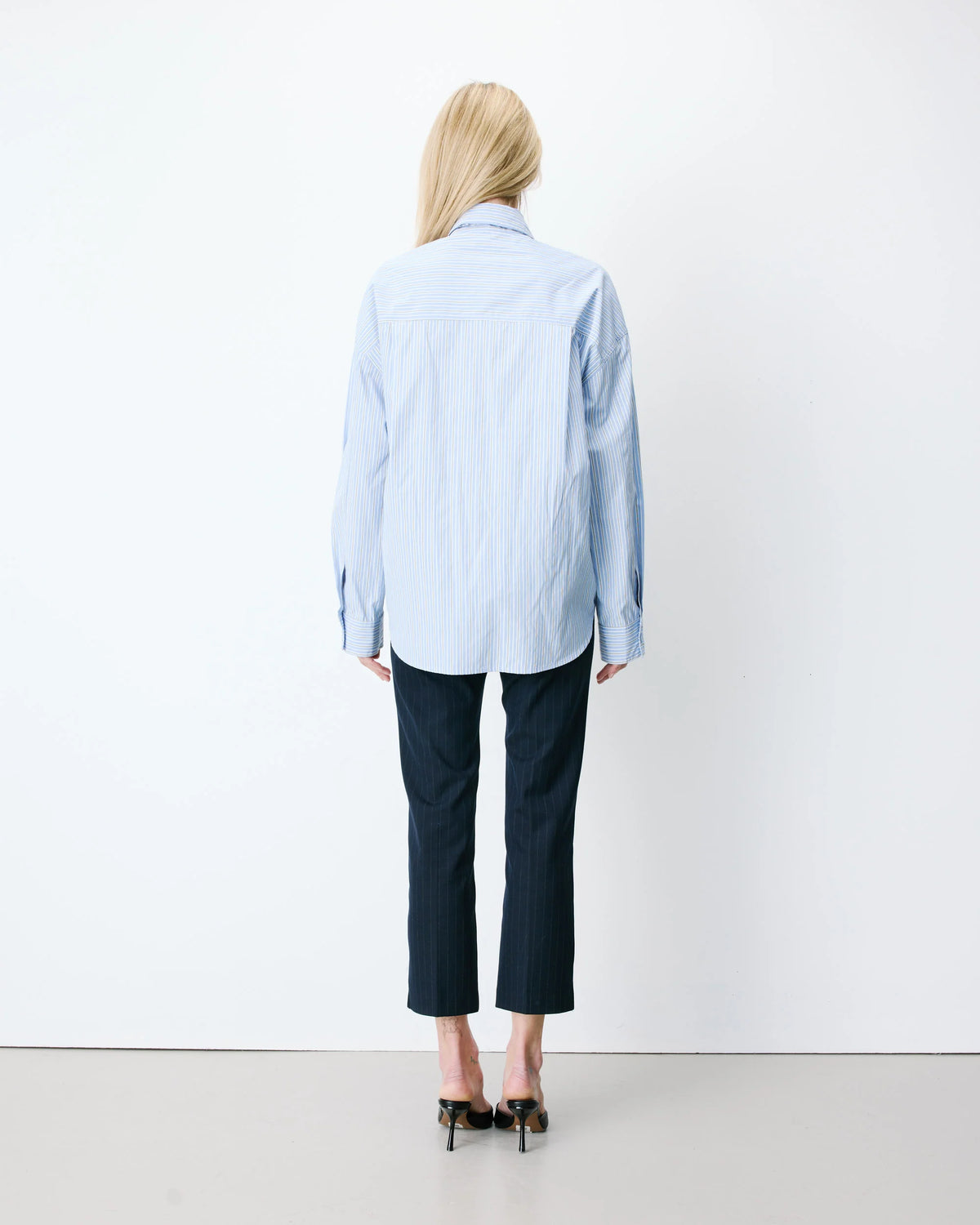 Grace & Mila Striped Shirt With Tie