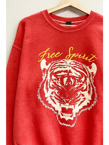 Free Spirit Tiger Sweatshirt