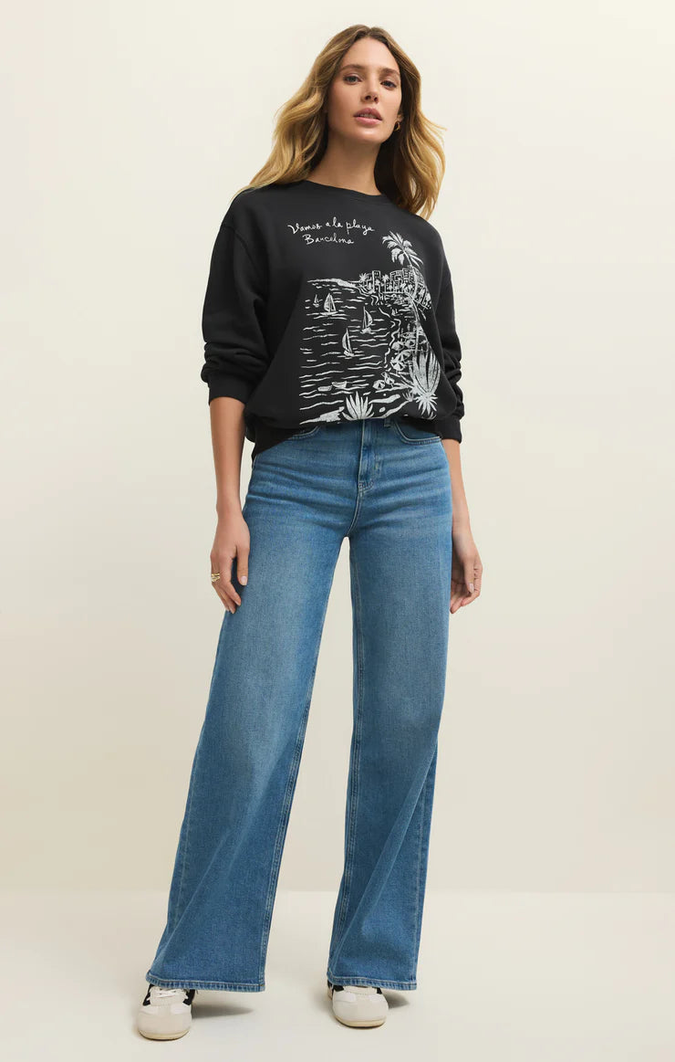 Z Supply - La Playa Boyfriend Sweatshirt
