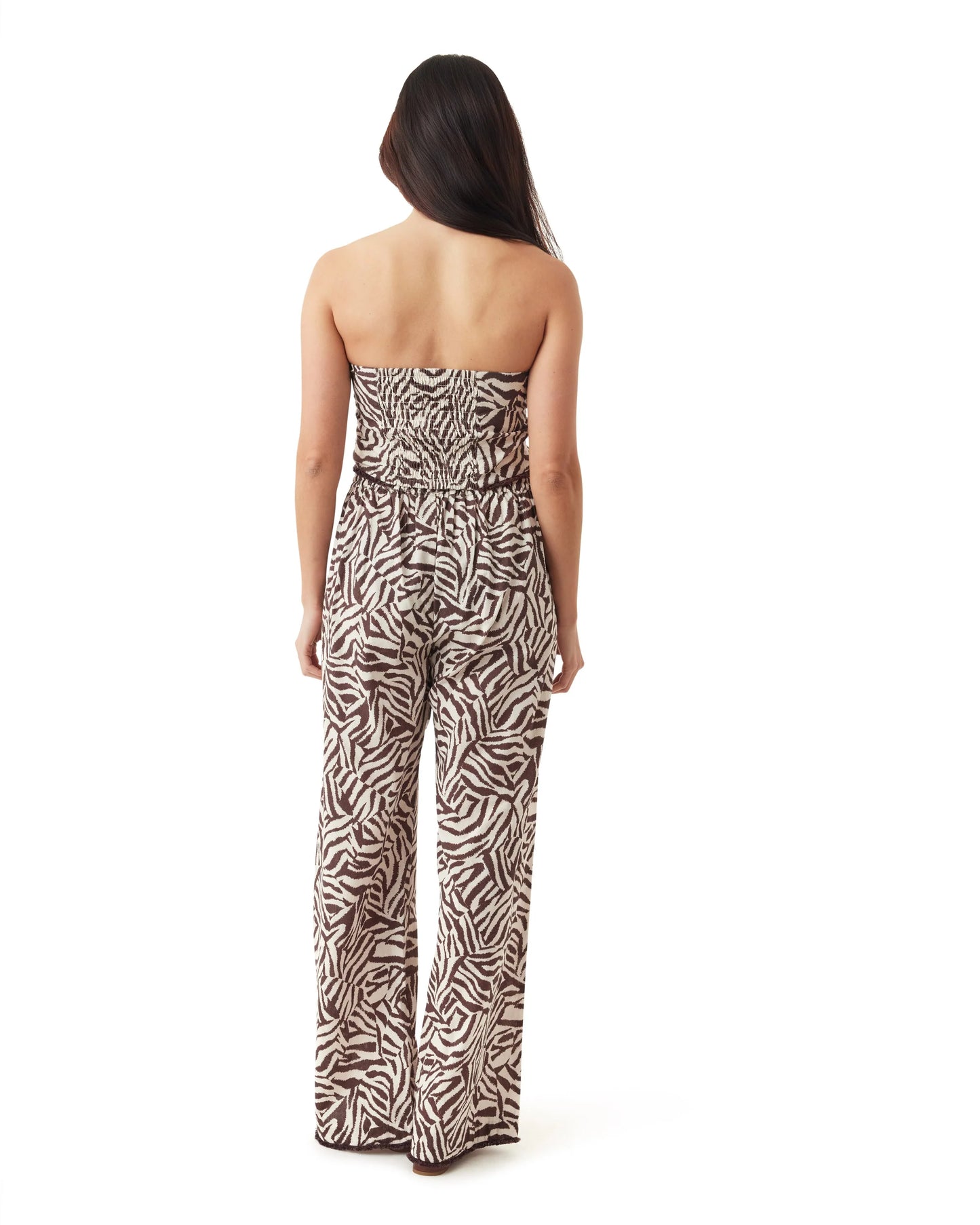 Habitual Pull On Wide Leg Pant (Modern Zebra)