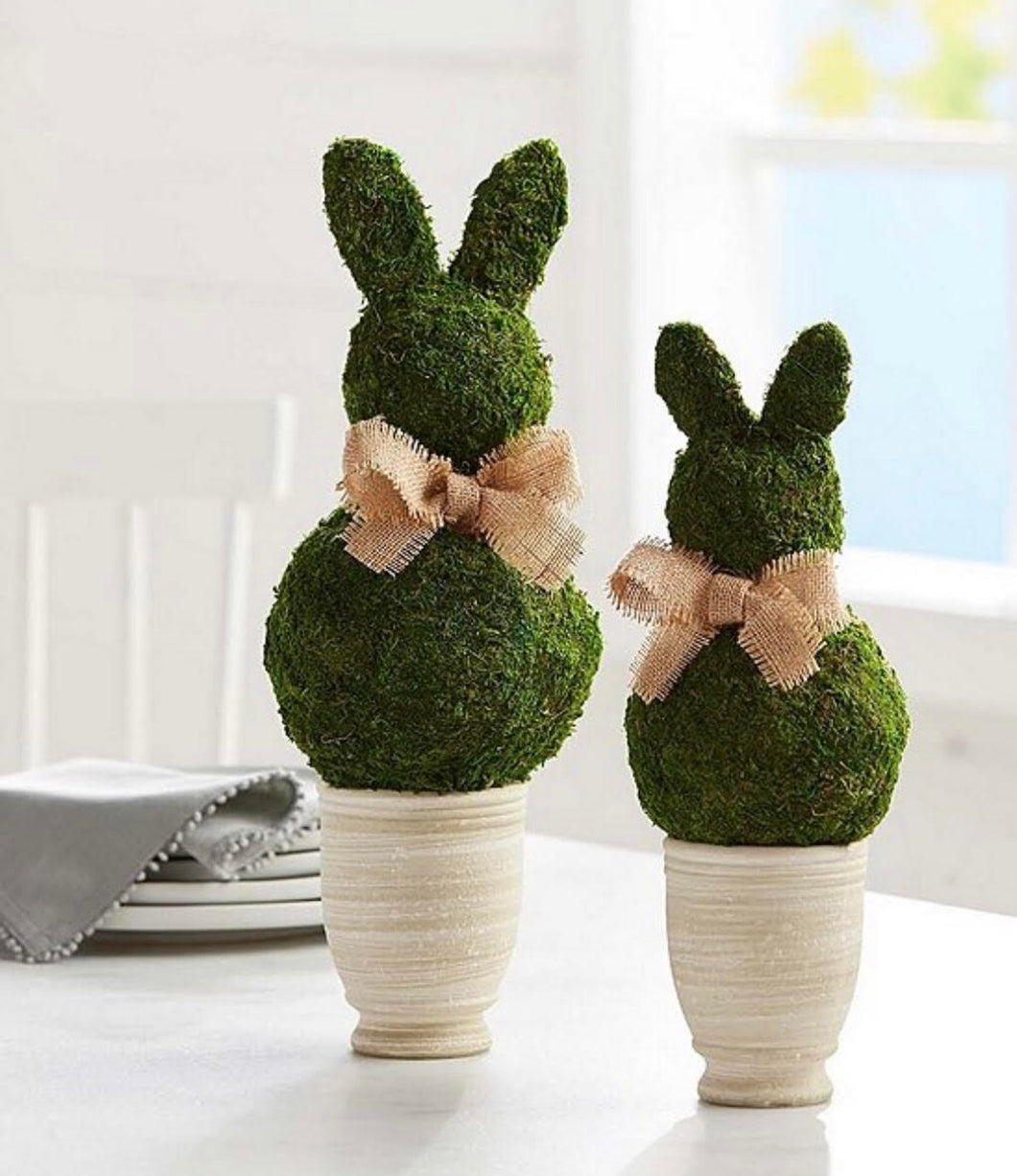 Moss Rabbit Topiary