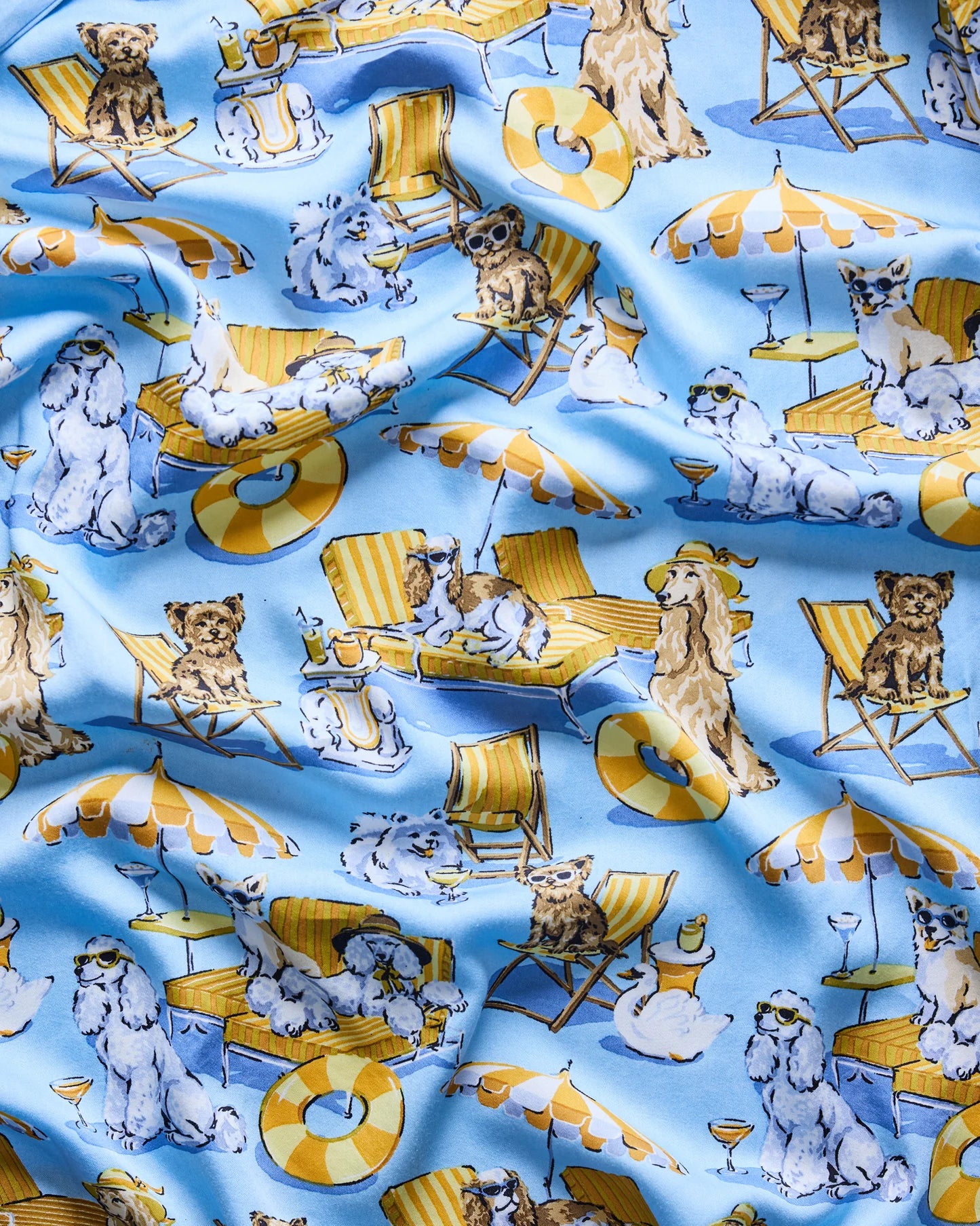 Printfresh Palm Royal Pooches Satin Wildest Dream Set