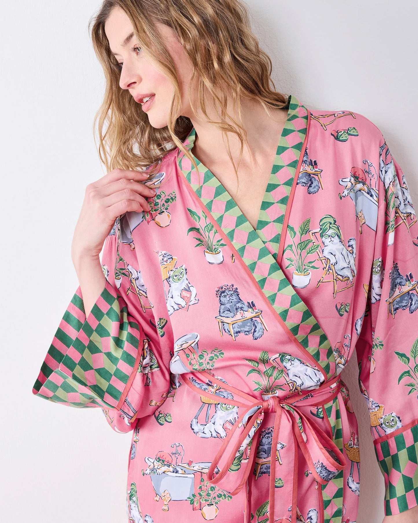 Printfresh Spa Day Eco Satin Robe
