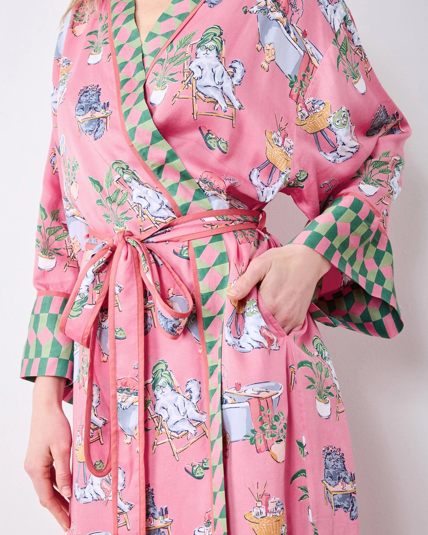 Printfresh Spa Day Eco Satin Robe