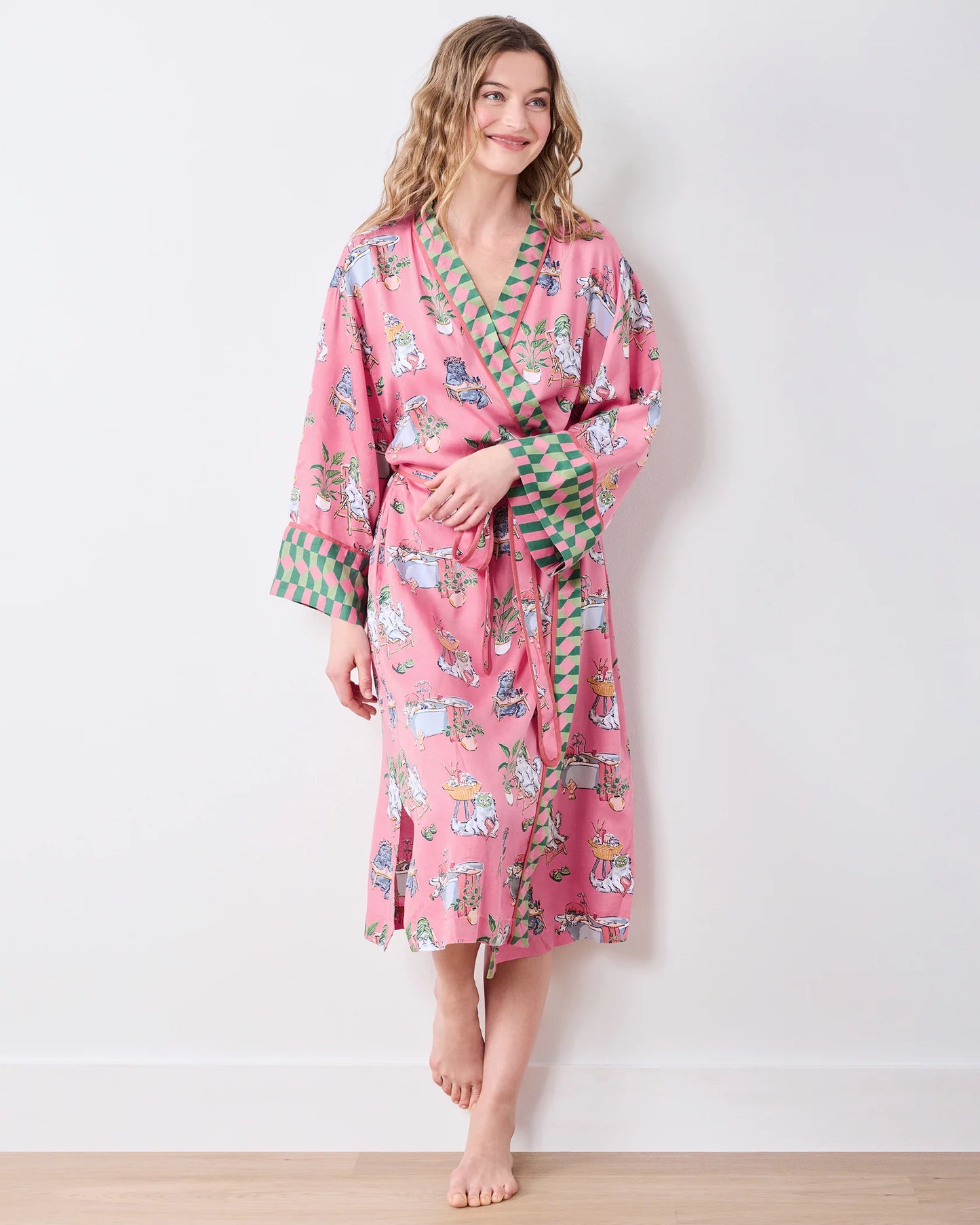 Printfresh Spa Day Eco Satin Robe