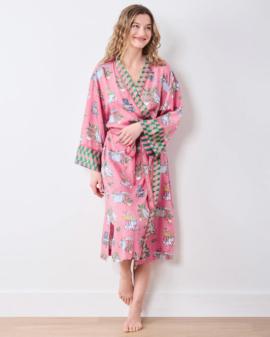 Printfresh Spa Day Eco Satin Robe