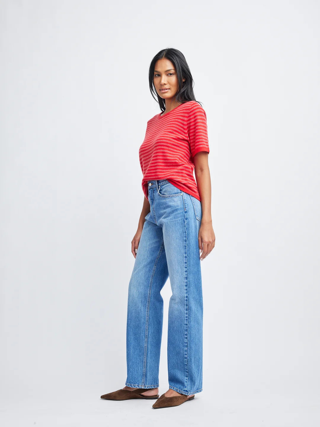 Self Contrast Brea Cashmere T-Shirt