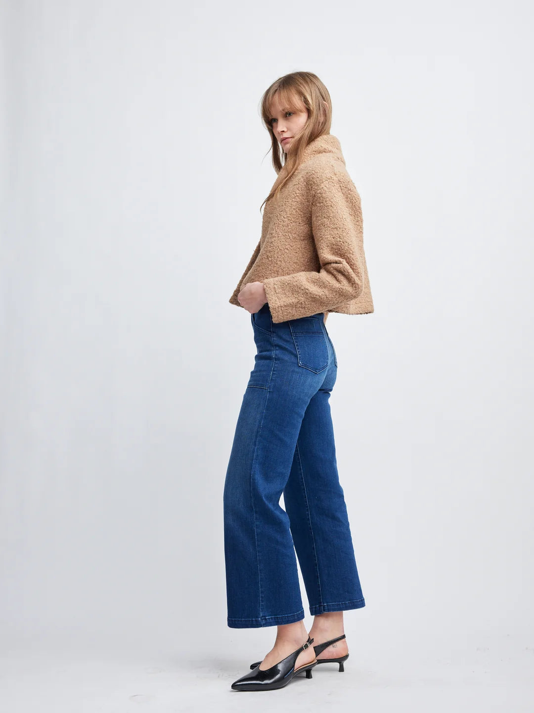 Self Contrast Zoey Crop Jacket