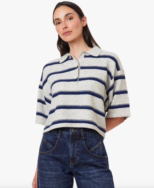 Habitual Striped Rugby Polo Sweater