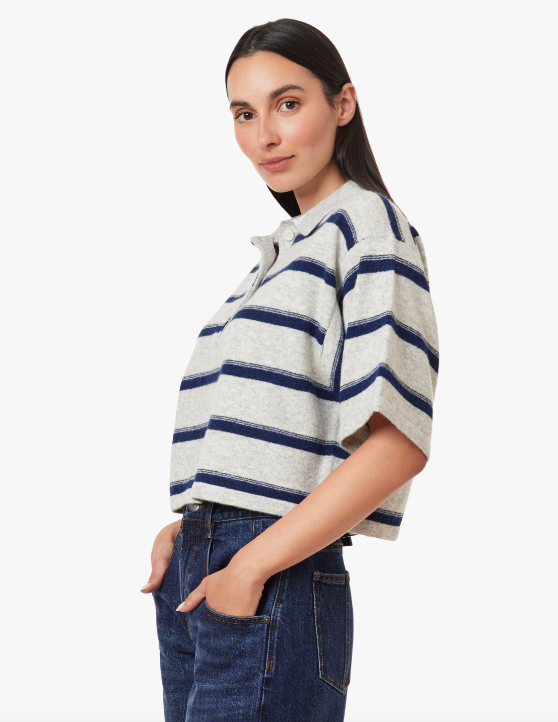 Habitual Striped Rugby Polo Sweater
