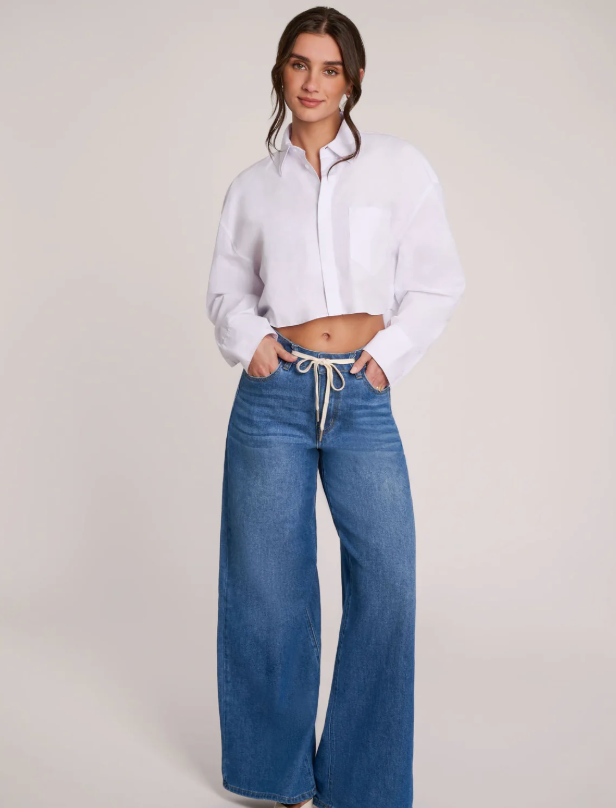 Lily Wide Leg Jeans/ Crocus