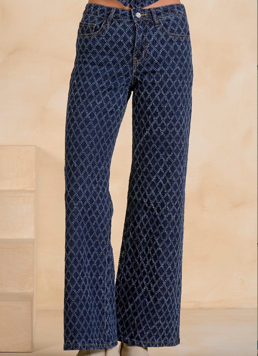 Elan Wide Leg Jeans /Denim Diamond