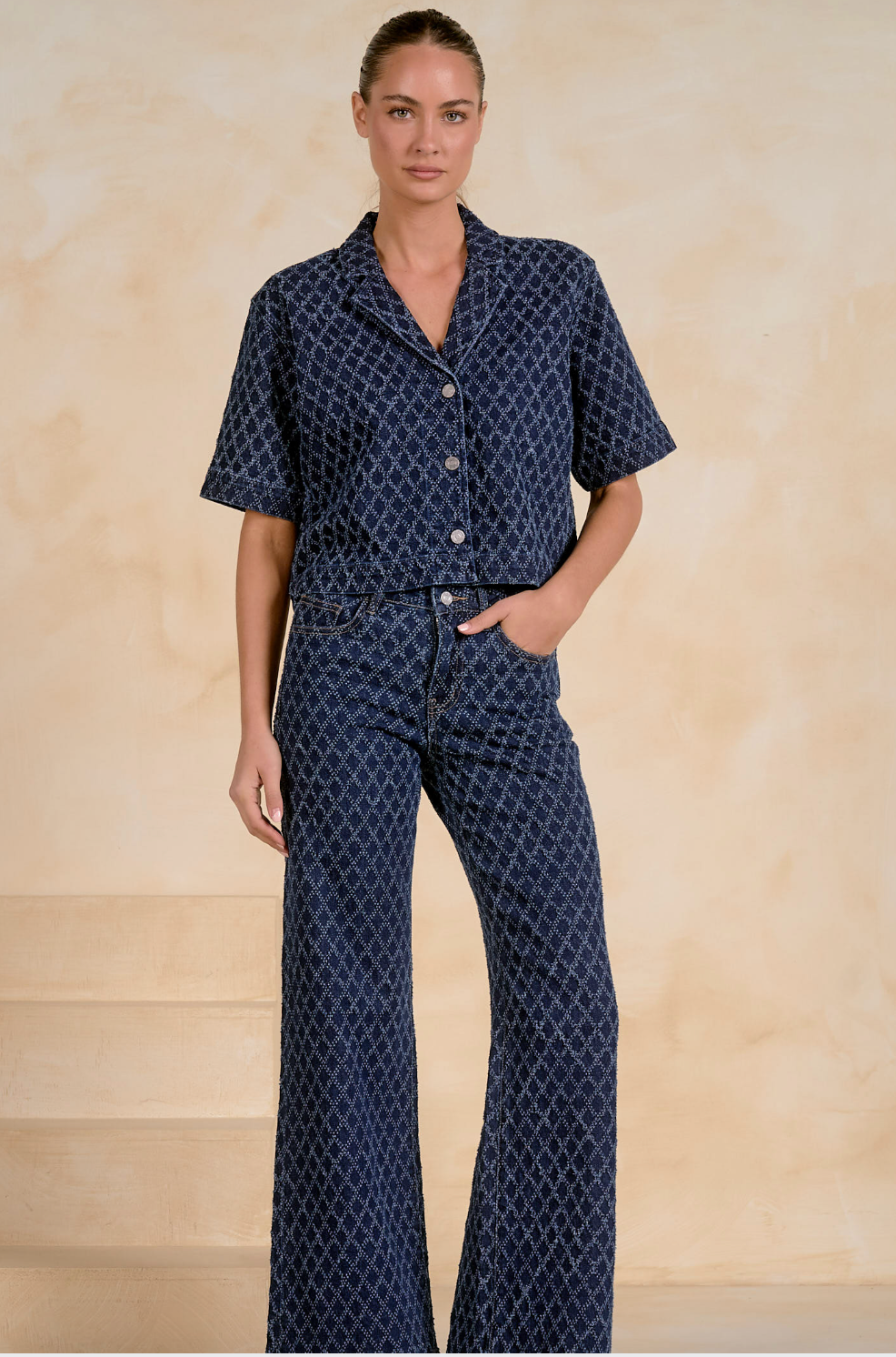 Elan Wide Leg Jeans /Denim Diamond