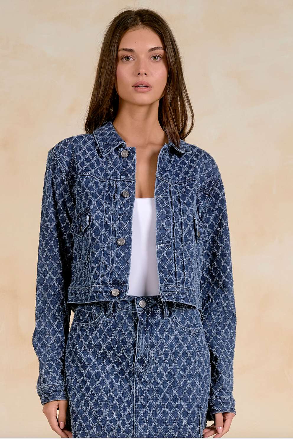 Elan Denim Jacket/ Denim Diamond