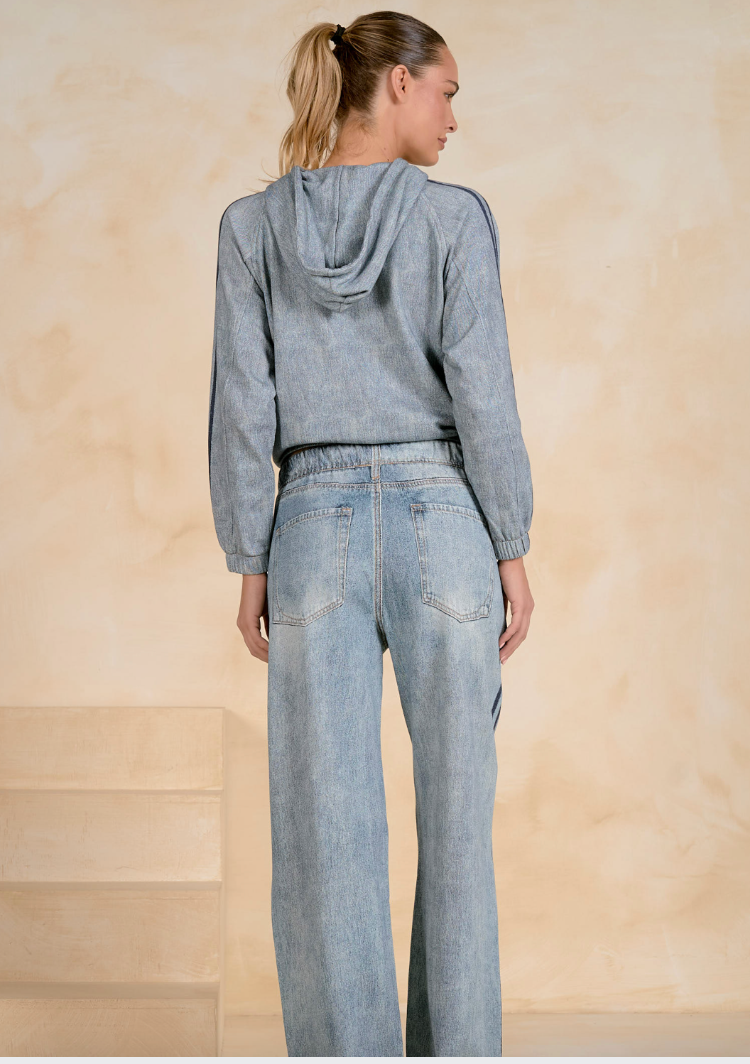 Elan Faux Track Pants