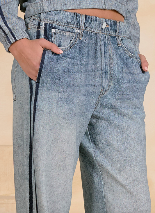 Elan Faux Track Pants