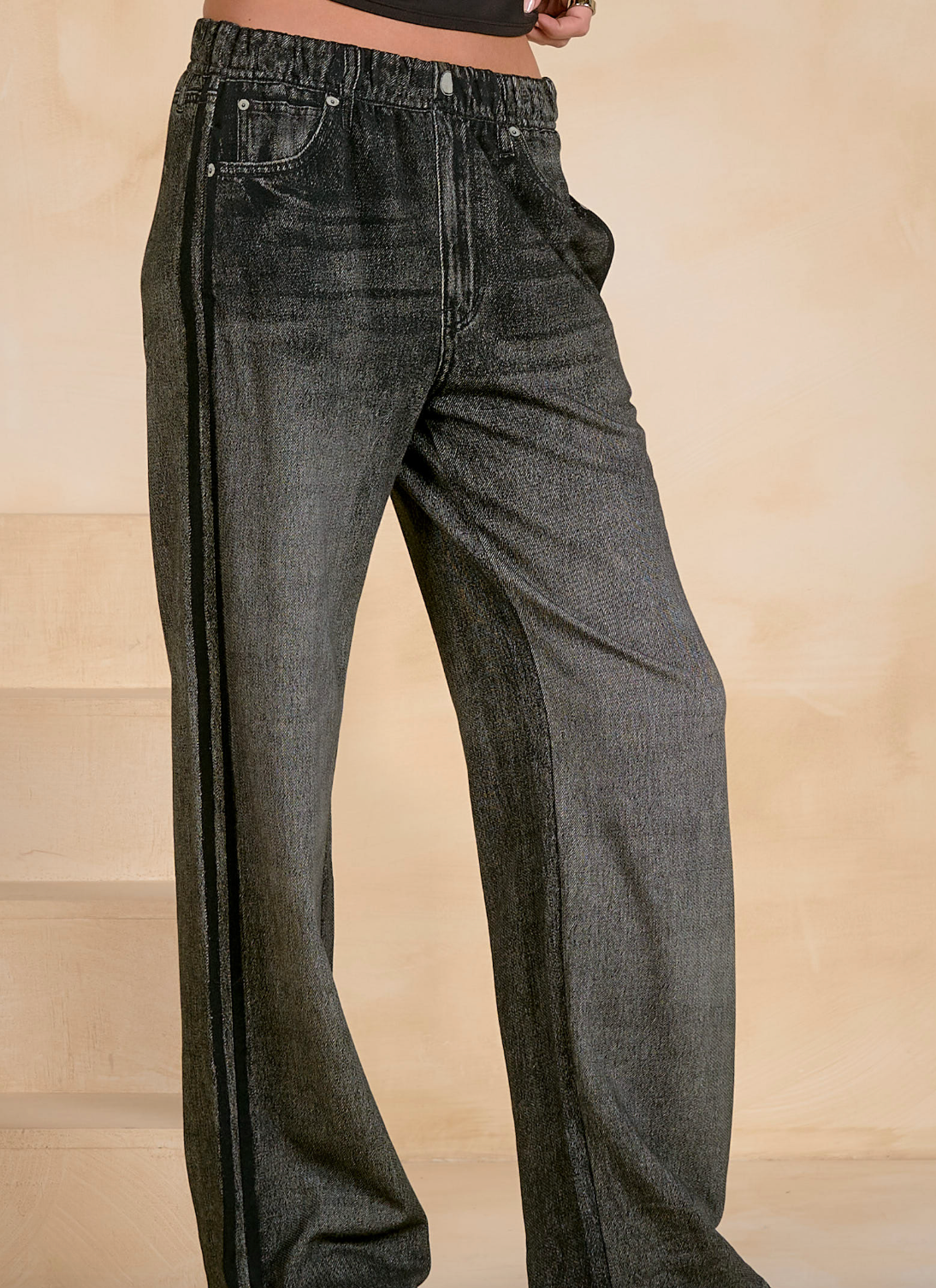 Elan Faux Track Pants