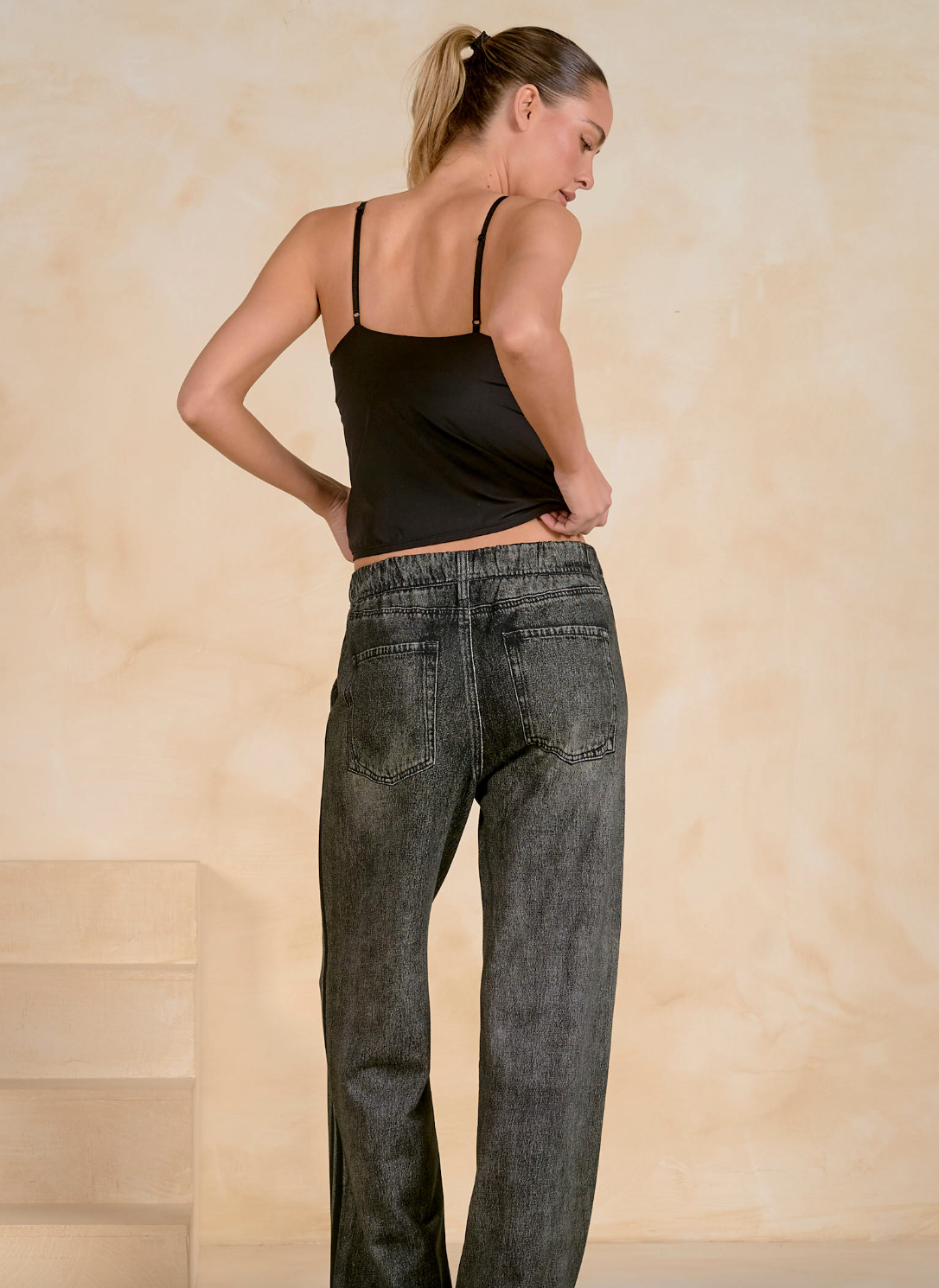 Elan Faux Track Pants