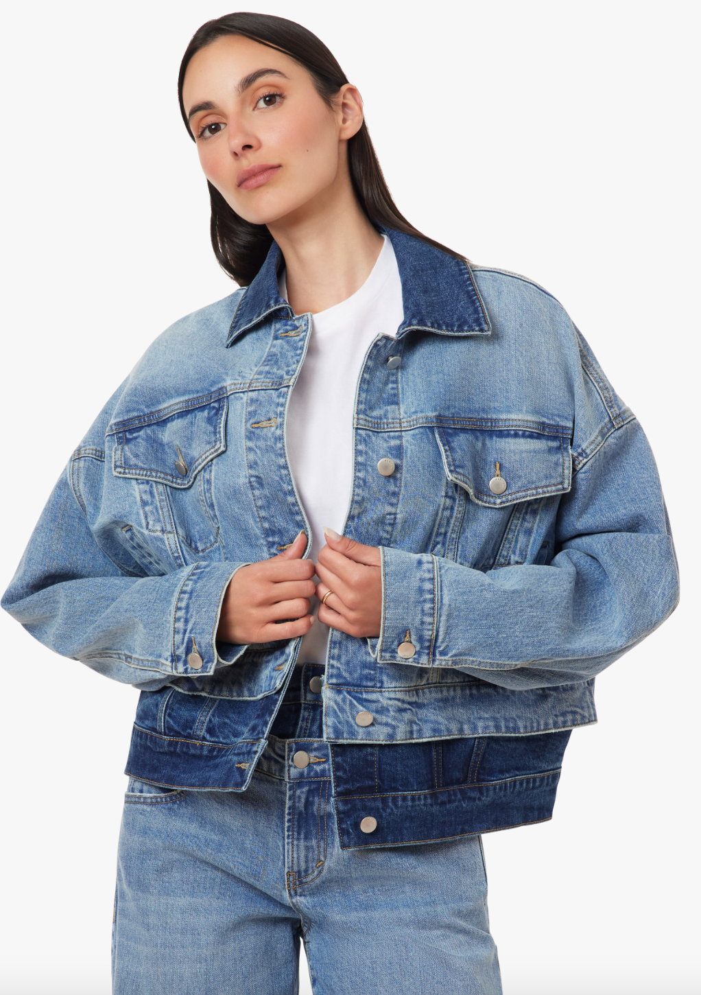 Habitual Double Denim Trucker Jacket