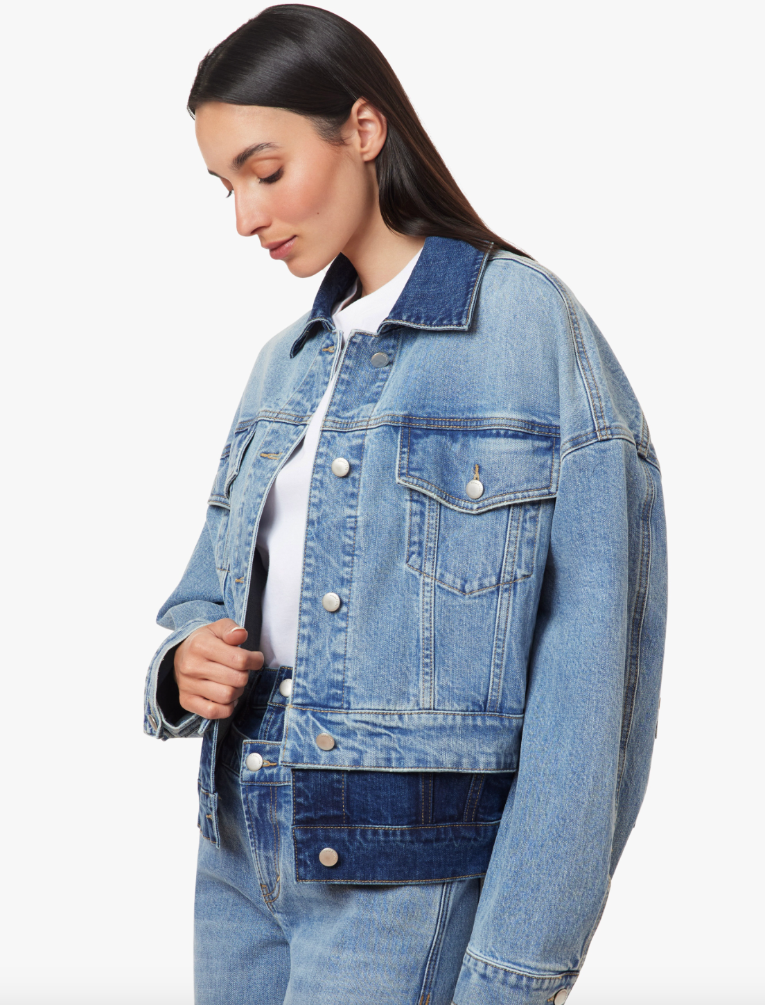 Habitual Double Denim Trucker Jacket