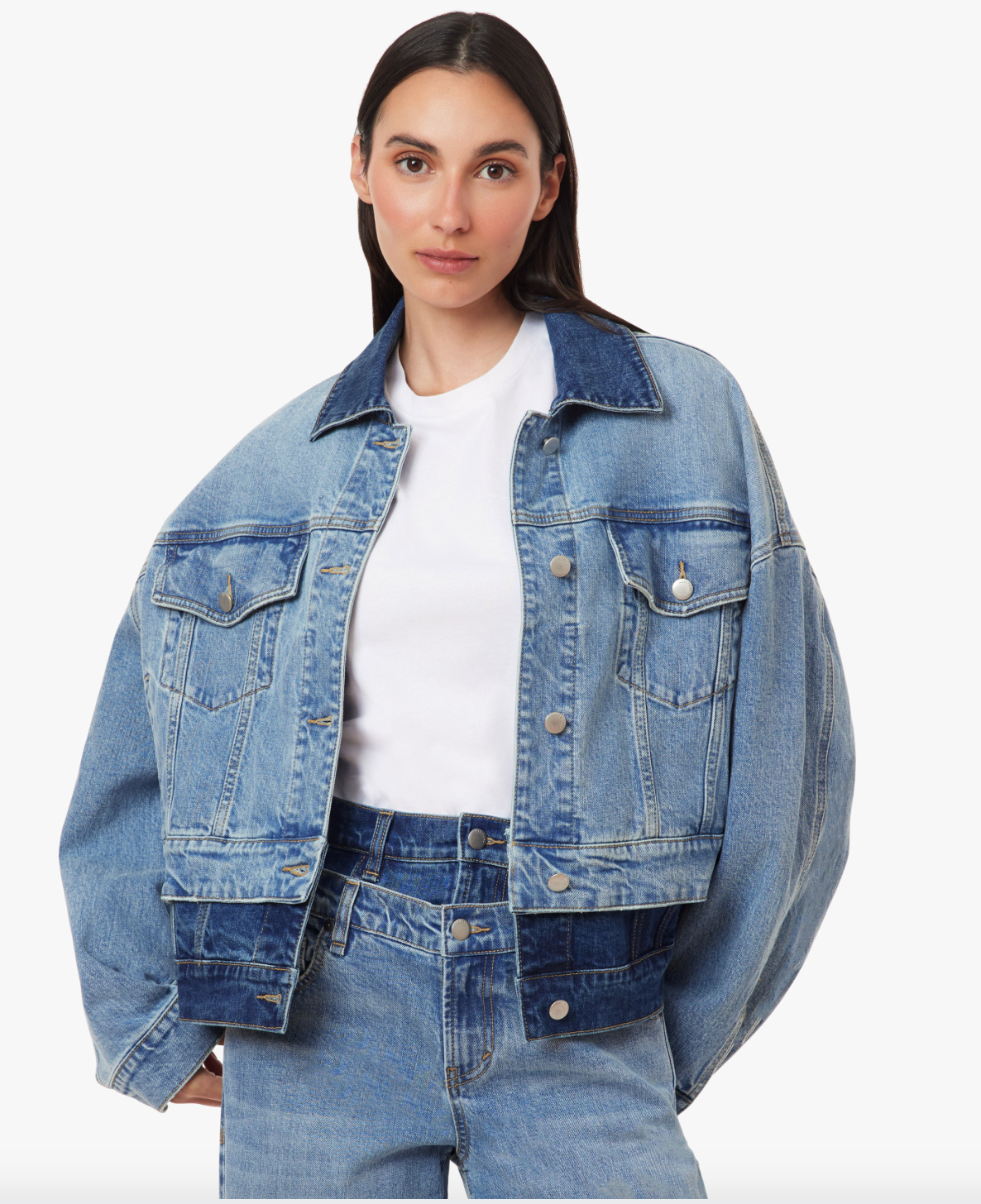 Habitual Double Denim Trucker Jacket