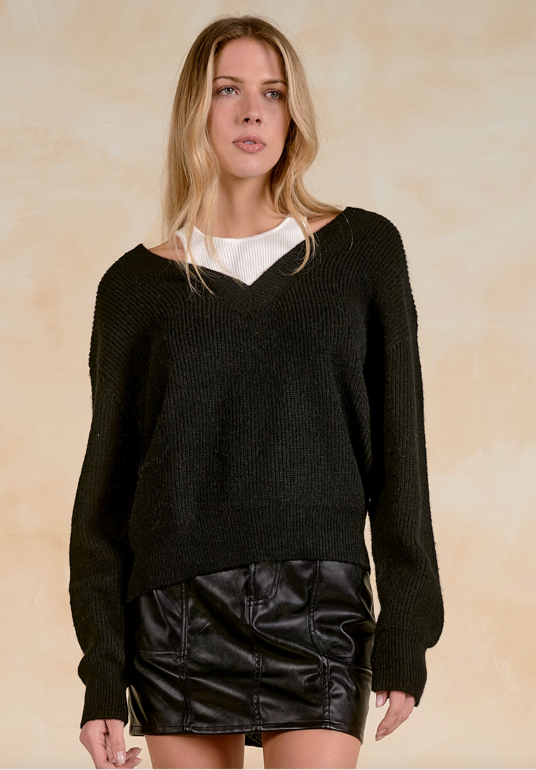 Elan Deep V Sweater