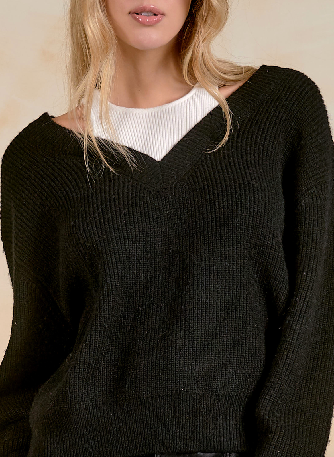 Elan Deep V Sweater