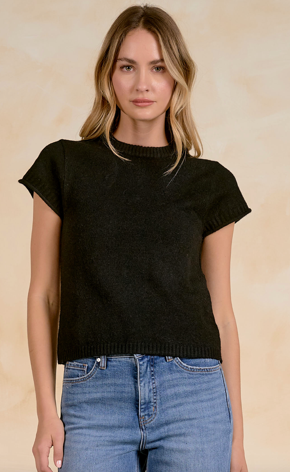 Elan Short Sleeve Crewneck Sweater