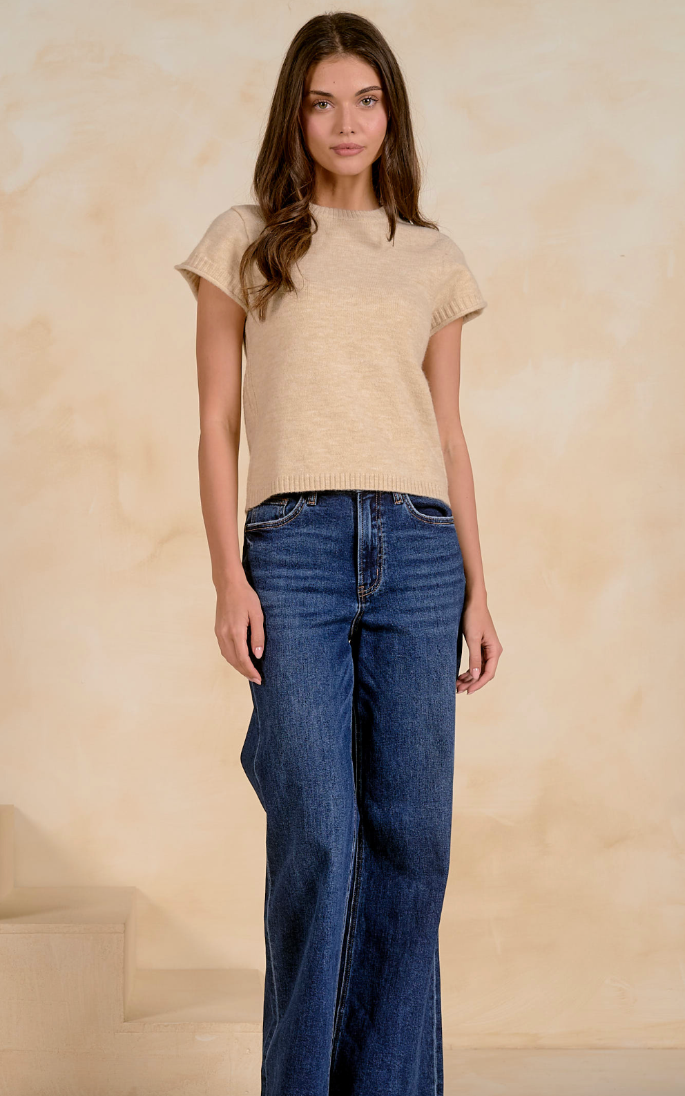 Elan Short Sleeve Crewneck Sweater
