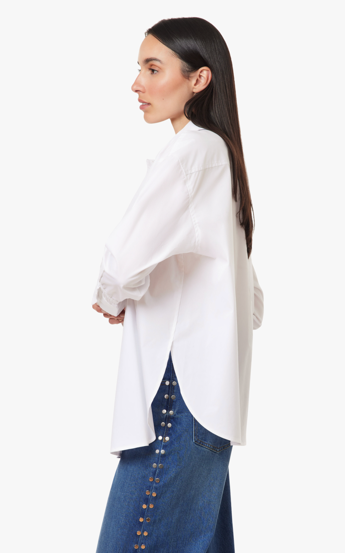 Habitual Cinched Cuff Poplin Shirt