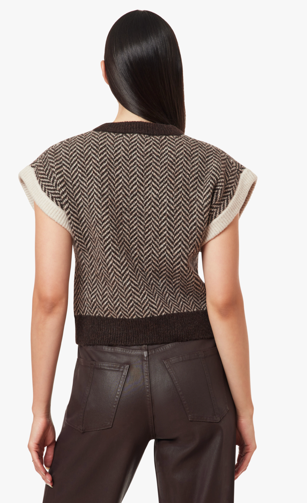 Habitual Herringbone Sweater Vest