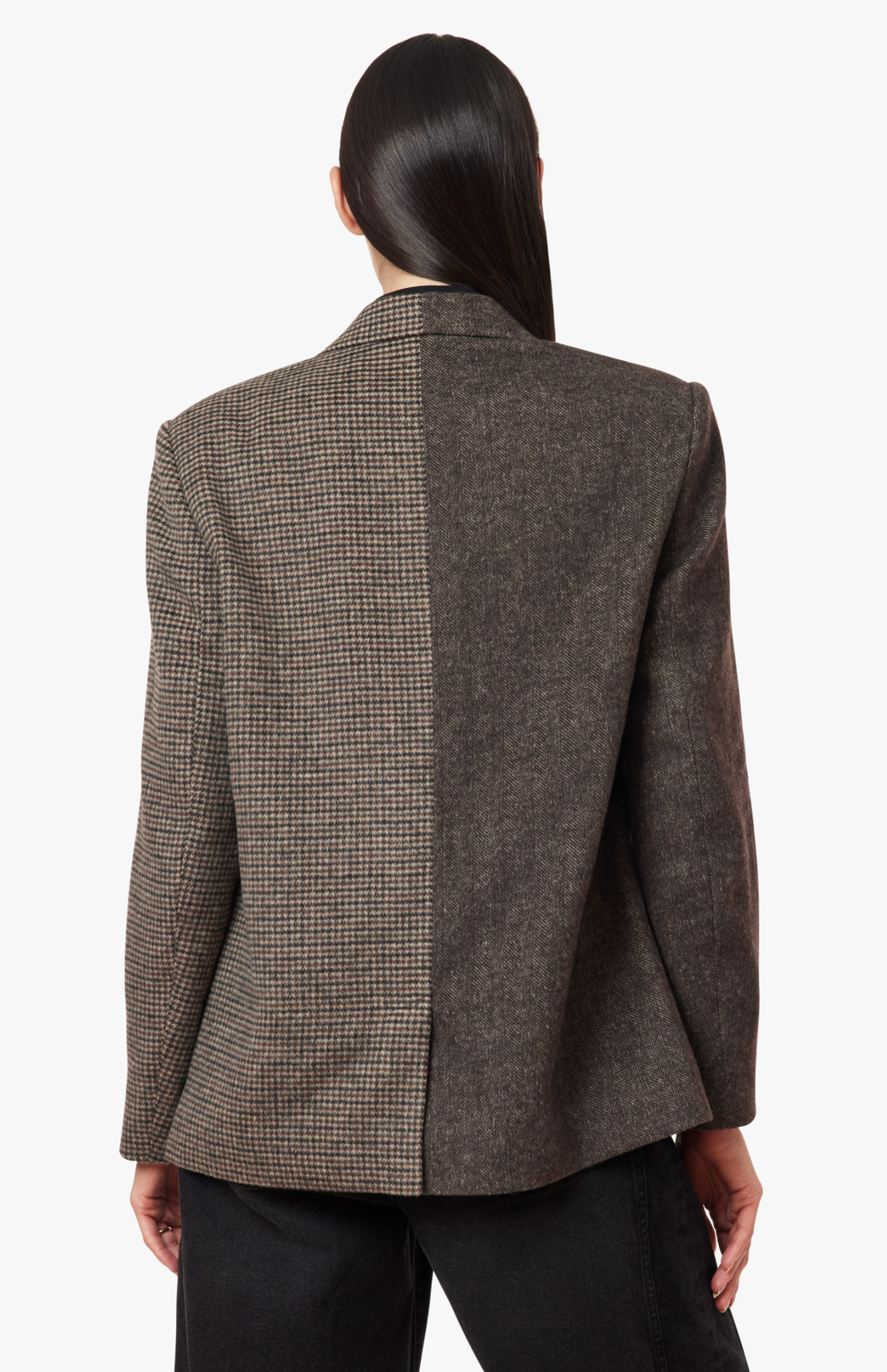 Habitual Herringbone Mix Blazer Coat
