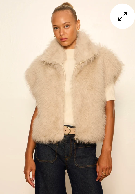 Sanctuary Silky Fur Vest