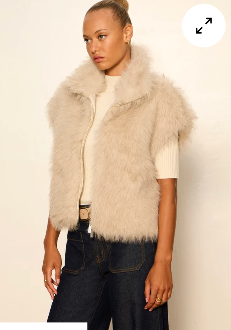 Sanctuary Silky Fur Vest