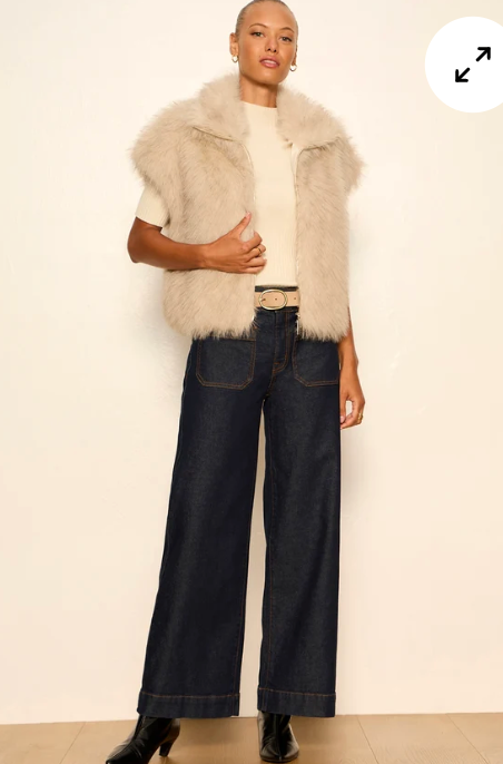 Chelsea Wide Leg Crop Jean Too Much
