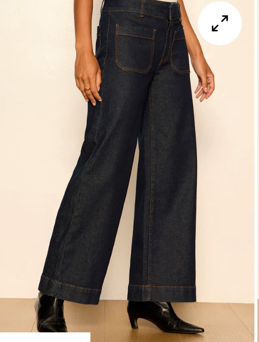 Chelsea Wide Leg Crop Jean Too Much