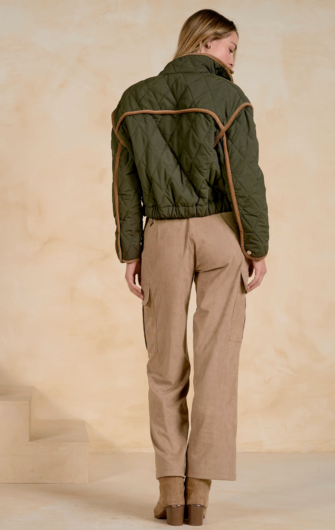 Elan Corduroy Trim Jacket