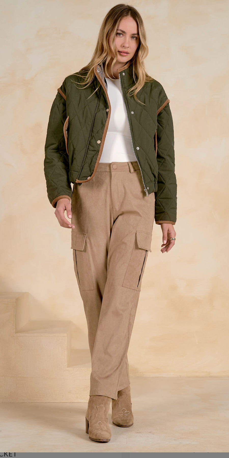 Elan Corduroy Trim Jacket