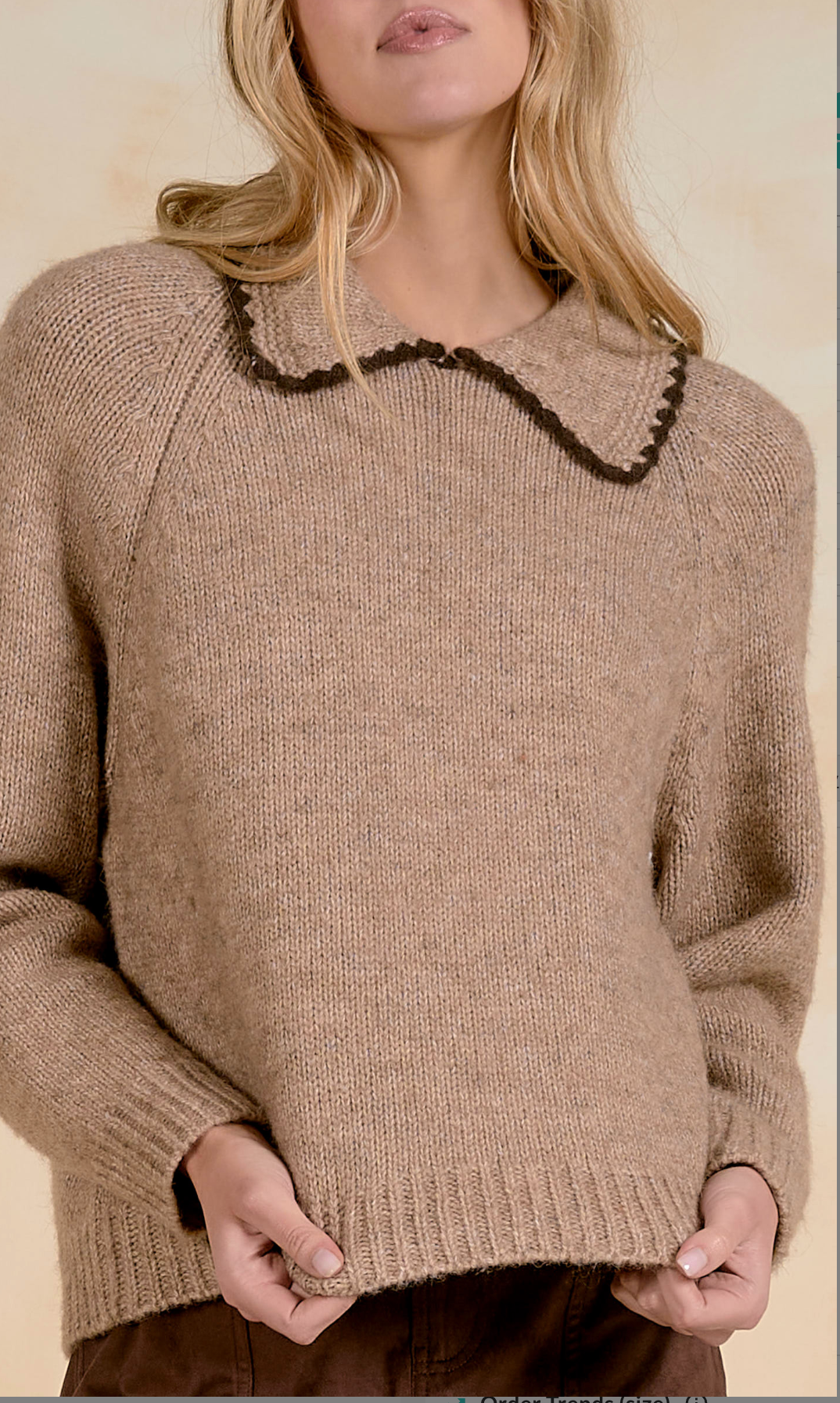 Elan Stitched Collar Sweater