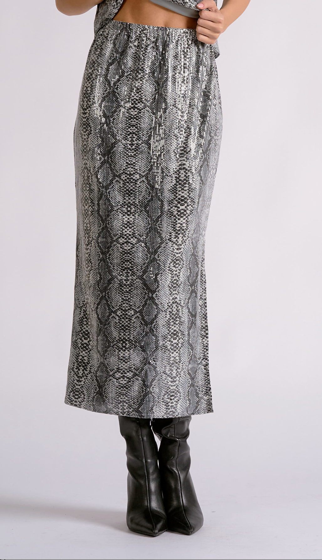 Elan Maxi Skirt (Snake)